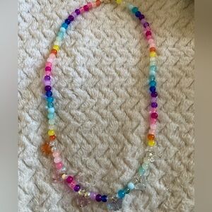 Colorful Butterfly Charm Necklace/Bracelet Set